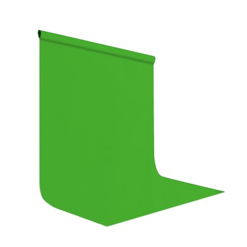 Green Screen Backdrop for Photoshoot, Fabric 5x7ft | Polyester Studio Photo Backgrounds, Non Reflective, Easy to Hang, for Portrait Photography, Live Streaming, Video Creation - color: Green, size: 5x7ft