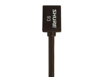 Shure WL93 Series Subminiature Condenser Lavalier Microphones,WL93- Black, with 4-Foot (1.2 m) Cable - style: Black (4-foot cable)