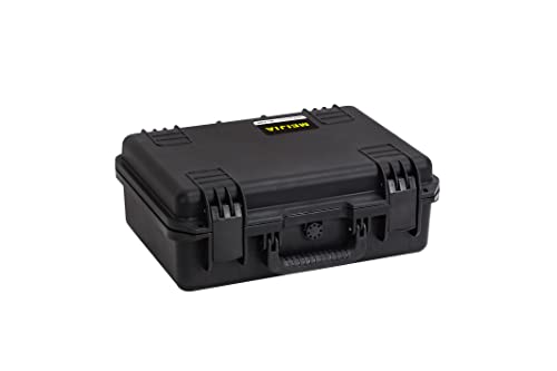 MEIJIA Premium Waterproof Hard Camera Case,Hard case with customizable fit foam,Full Protection with Light&Convenient Design,Elegant Black (18.3"x13.4"x6.7") - size: 18.3"x13.4"x6.7"