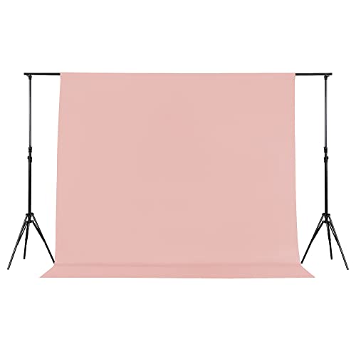 Joccun 8X10FT Dusty Pink Backdrop Background for Photography, Polyester Backdrop Curtain Background Screen for Photography,Photoshoot,Video Recording,Studio(8X10ft, Dusty Pink) - color: Dusty Pink, size: 8FTX10FT