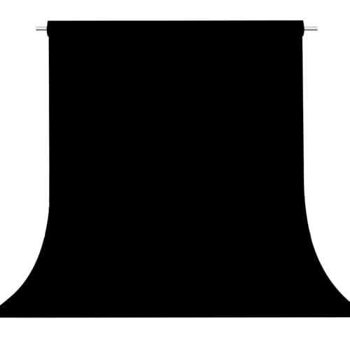 Black Photo Backdrop for Photoshoot, Black Photography Backdrop for Portraits, Fabric Background for Product Photography and Video Creation 5FTx7FT - color: Black, size: 5x7 FT