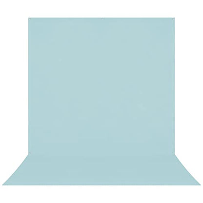 Westcott X-Drop Pro Wrinkle-Resistant 8' x 13' (2.44 x 3.96m) Sweep Backdrop for Full-Body Photos & Group Portraits, Video Interviews & Photo Booths - Portable and Travel Friendly (Pastel Blue) - color: Pastel Blue