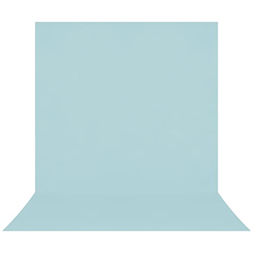 Westcott X-Drop Pro Wrinkle-Resistant 8' x 13' (2.44 x 3.96m) Sweep Backdrop for Full-Body Photos & Group Portraits, Video Interviews & Photo Booths - Portable and Travel Friendly (Pastel Blue) - color: Pastel Blue