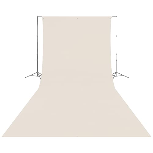 Westcott Wrinkle-Resistant 9' x 20' (2.75 x 6.1m) Backdrop for Photoshoots, Group Portraits, & Photo Booths - Portable and Travel Friendly (Buttermilk White) - color: Buttermilk White