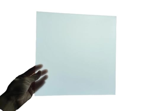 Milky White Double Sided Frosted Acrylic Diffuser Panel for LED Lighting - 1.4MM Thick High Transmittance Cover(100X200MM 1PCS) - size: 100X200MM 1PCS