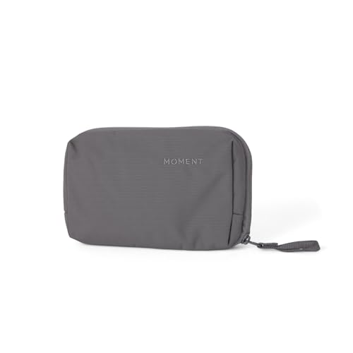 Moment Everything Tech Organizer – Water-Resistant Travel Pouch for Cables, Chargers & Accessories | Regular & Mini Sizes (Gray, Mini) - color: Gray, size: Mini