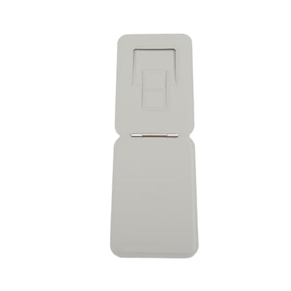 Desktop Phone Stand with Magnetic PU Leather, Multi Angle Adjustment Foldable Desktop Phone Tripod Stand for Video Call, 200 Rotation Phone Stand (White) - color: White