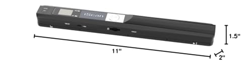 Portable Scanner, Photo Scanner for A4 Documents, Handheld Scanner for Business, Photo, Picture, Receipts, Books, JPG/PDF Format Selection, UP to 900 DPI, with 16G SD Car