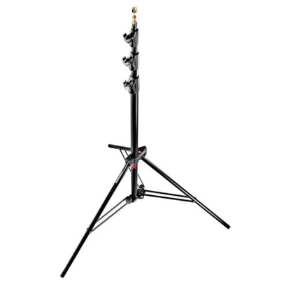 Manfrotto 1004BAC 144" Air Cushioned Aluminum Master Light Stand with 4 Sections & 3 Risers, Black
