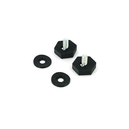 Desk Cookies Thumb Screws for Blue Yeti Microphone Including Washers Mic Mounting Hardware - color: Black