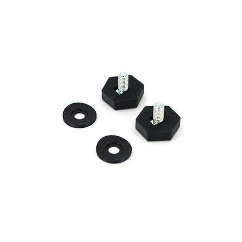 Desk Cookies Thumb Screws for Blue Yeti Microphone Including Washers Mic Mounting Hardware - color: Black