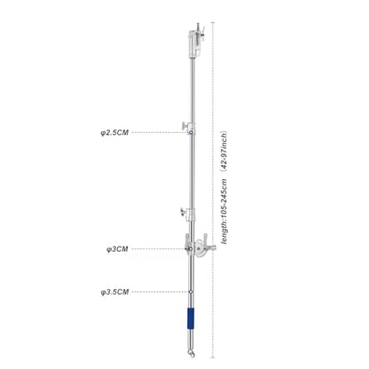Prefessional Extension Boom Arm Bar with Work Platform for Photography C Stand and Light Stand,Pro Heavy Duty Crossbar Holding Arm for Softbox,Studio Strobe,Monolight,LED Video Light,Reflector