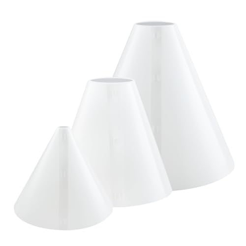 3PCS 360 Light Cone Photo Light Flash Diffuser Reflector for Small Product, Diffusion Photography Shooting Reflective, Alternative to Photo Box for Jelwery Cosmestics