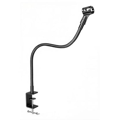 24-INCHS Flexible Gooseneck Microphone Stand with Heavy Duty Desk Clamp for Podcast, Meetings, Lectures, Radio Broadcasting Studio, Live Broadcast Equipment, TV Stations - size: 24-INCH