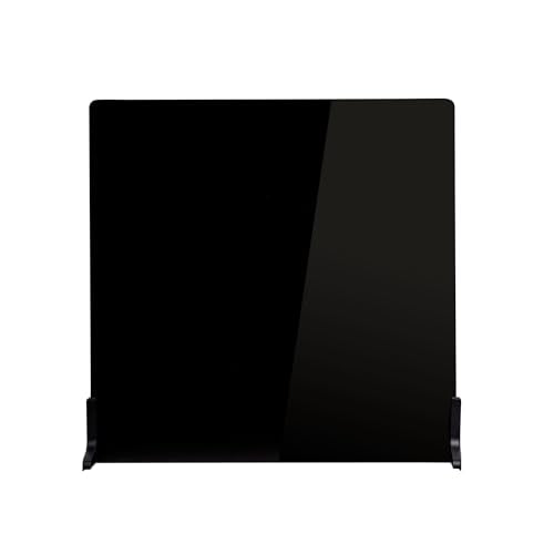 V-FLAT WORLD Duo Board Product Photography Backdrops - 2-Sided Background for Photography, Item & Food Photography Background - Includes 2 Legs & Mat - 24" x 24", Black Gloss/Black Matte, 008W - color: Black Gloss/Black Matte, size: 24 x 24 inches