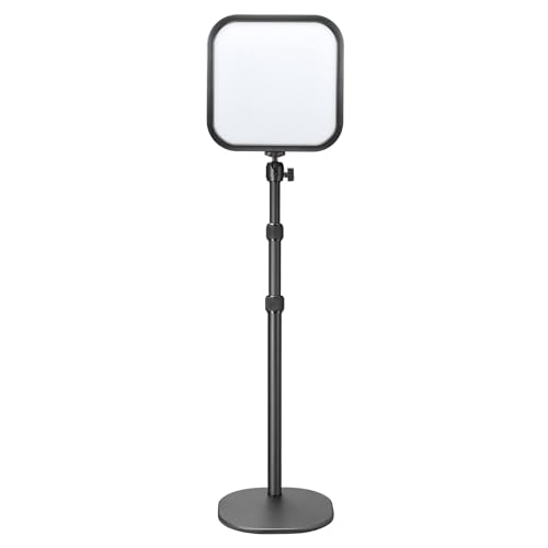 Godox ES30 Key Light, 2250Lumens Desk Light for Streaming with Extendable Desk Stand, 0-100% Brightness & 2800-6500k Color Temperature APP Control, Soft Light Panel for Streaming, Zoom Calls, YouTube