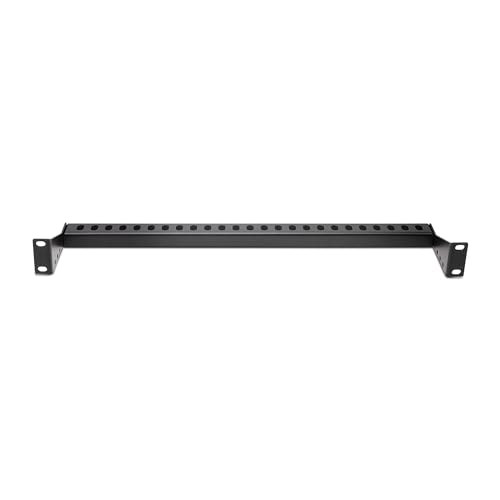 StarTech 1U Cable Lacing Bar, Adjustable Depth (12S-Cable-Lacing-BAR) | Horizontal cable guide, Depth 1.5 to 3.7in, Inward or outward install, M6 cage nuts and screws, Patch panels and PDUs - style: Adjustable Offset Single Unit