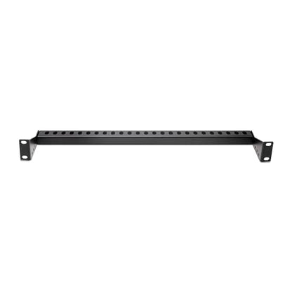 StarTech 1U Cable Lacing Bar, Adjustable Depth (12S-Cable-Lacing-BAR) | Horizontal cable guide, Depth 1.5 to 3.7in, Inward or outward install, M6 cage nuts and screws, Patch panels and PDUs - style: Adjustable Offset Single Unit