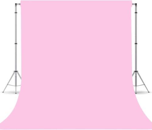 Pink Photo Backdrop for Photography, Backdrop Party Decorations 10x10ft | Pink Polyester Photo Backdrop for Photoshoot, Party, Video, Television and Wedding Birthday Photography Background - color: Pink, size: 10x10ft