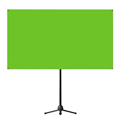 Valera 90in Green Screen Backdrop with Stand for Streaming, Ultra Portable 2 Min Setup, Portrait & Landscape, Tripod & Wall Mount, for Tiktok Zoom Video Meetings & More, +1k Free Backgrounds Included - size: 90 Inch
