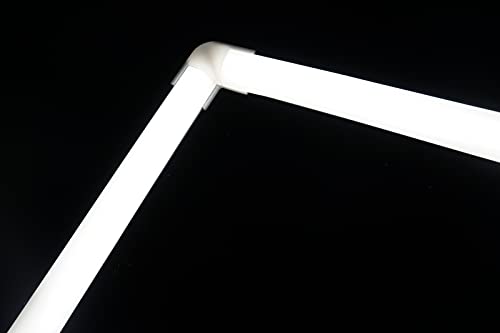 THMOOTHER 10-Pack 3.3FT 1Meter V Shape LED Strip Aluminum Channel Diffuser System, Extruded Alu Track Milky Cover with Corner Connector and Mounting Kit,Easy Cut and Installed Curved Lens Profile