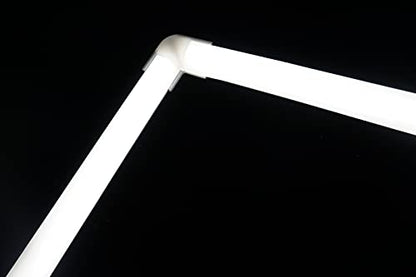 THMOOTHER 10-Pack 3.3FT 1Meter V Shape LED Strip Aluminum Channel Diffuser System, Extruded Alu Track Milky Cover with Corner Connector and Mounting Kit,Easy Cut and Installed Curved Lens Profile