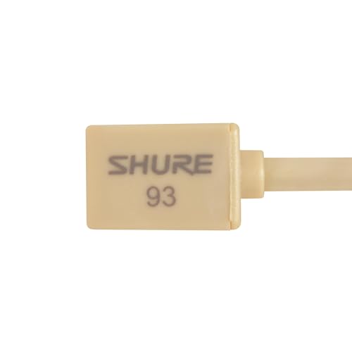 Shure WL93T Lavalier Condenser Microphone - Subminiature Size for Theater, Television, Broadcasting, Video & Film, TA4F/TQG Connector for use Wireless Bodypack Transmitters - Tan - style: Tan (6-foot cable)