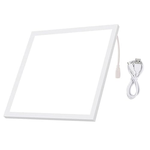 OSALADI Photography LED Fill Light Panel 30cm White Light with No Shadow Effect for Indoor Video Recording and Streaming, Continuous LED Lighting for Professional Camera Photography