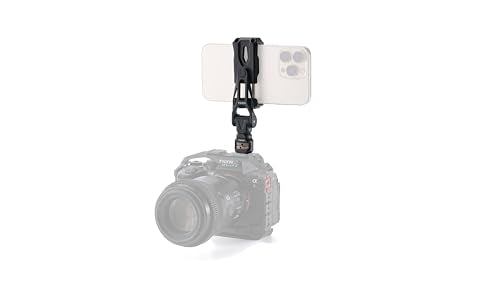 Tilta Rotatable Phone Mount for Tripod & Camera | Universal 1/4"-20 Screw Mount | Adjustable Rotation | Compatible with iPhone, Camera Cages & Accessories – Black - style: 1/4"-20 Mount