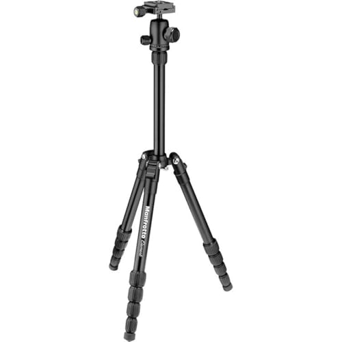 Manfrotto Element Traveller Small Aluminum 5-Section Tripod Kit with Ball Head - color: Black, size: Element Small 56.3"