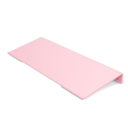 BEEGO Ergonomic Computer Keyboard Stand - Pink Acrylic Keyboard Riser Tilted Keyboard Holder Keyboard Tray with Pink Non-Slip Strip for Easy Typing at Home School Office Desk Accessories - color: Pink W/ Pink Strip, size: 1PCS