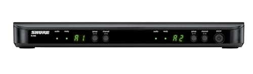 Shure BLX188/CVL Dual Lavalier Audio System H9 Band (512–542 MHz) – BLX88 Dual Receiver, (2) BLX1 Bodypacks & (2) CVL Cardioid Lavalier Mics, Up to 14 Hr Battery, 300 ft Range - style: H9: 512-542 MHz