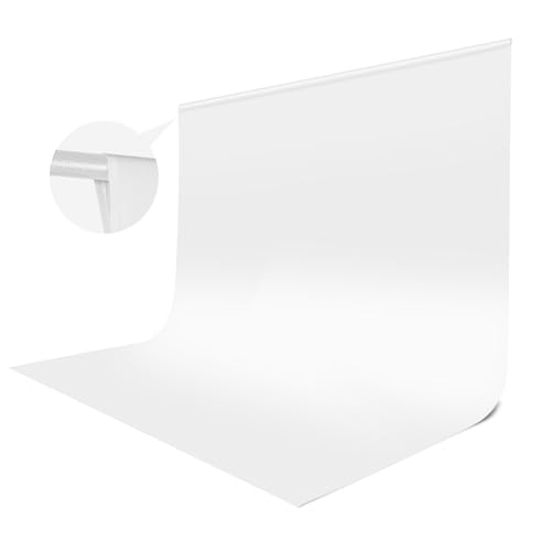 White Backdrop for Photoshoot, 10x10 ft Photo Backdrop Curtain Double-Side for Photography, Polyester Fabric White Background Screen for Photographic Studio Baby Picture Party Prop (Backdrop Only) - color: White, size: 10x10ft