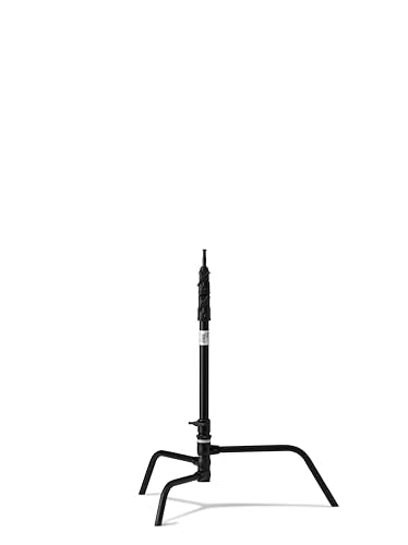 Kupo 20" C-Stand Turtle Base Professional Grip Stand with Detachable Base, Two Riser/Three Section Design, Heavy-Duty Steel Construction, Black (KS704211) - color: Black, style: 20" Turtle Base
