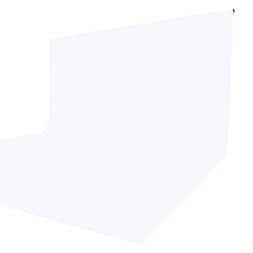 ISSUNTEX 10X24 ft Background Muslin Backdrop, Photo Studio, Collapsible High Density Screen for Video Photography and Television-White - color: White, size: 10X24 ft