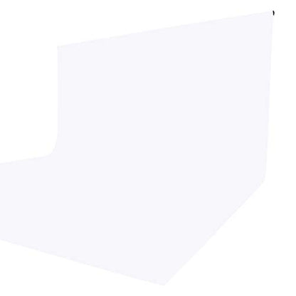 ISSUNTEX 10X24 ft Background Muslin Backdrop, Photo Studio, Collapsible High Density Screen for Video Photography and Television-White - color: White, size: 10X24 ft