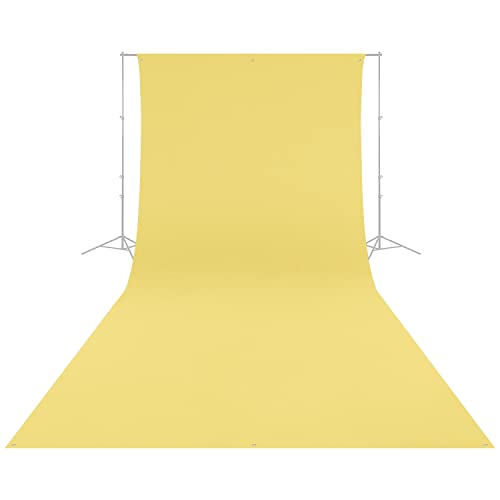 Westcott Wrinkle-Resistant 9' x 20' (2.75 x 6.1m) Backdrop for Photoshoots, Group Portraits, & Photo Booths - Portable and Travel Friendly (Canary Yellow) - color: Canary Yellow