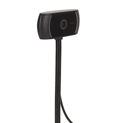 C185 HD Webcam with Noise Reduction Microphone, 720P USB Web Camera, 60 Degree Wide Angle Lens, 360 Degree Rotation for Video Conferencing and Live Streaming