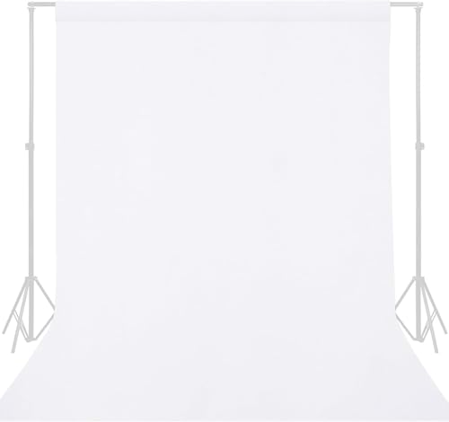 5x7 Ft White Screen White Drop Cloth Backdrop for Photoshoot Backdrops for Photography Video and Televison Studio for Photography Backdrops for Photoshoot (Background Only) - color: White, size: 5 x 7 ft