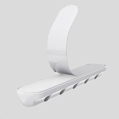 3 Pack Self-Adhesive Cable Management Clips - White Cord Organizers for Desktop, Nightstand & Office, Available in 3/5/7-Slot Sizes