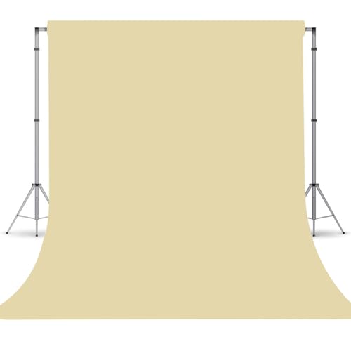 Tan Photography Backdrop for Photoshoot, Fabric 5x7ft | Versatile Studio Photo Backgrounds, non-reflective, Easy to Use, for Portraits, Product, Party, Video Creation - color: Tan, size: 5x7 FT