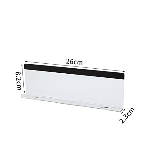 Multifunctional Monitor Memo Board,Clear Screen Memo Board,Sticky Note Holder,Transparent Memo Phone Holder,Computer Monitor Message Board for Office Home (White)