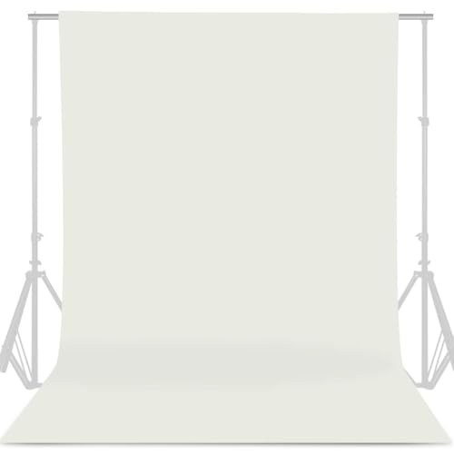 GFCC 8FTX10FT Ivory Backdrop Background for Photography Photo Booth Backdrop for Photoshoot Background Screen Video Recording Parties Curtain - color: Ivory, size: 8ftx10ft