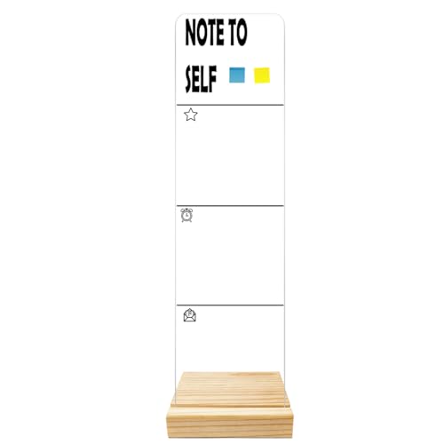 Monitor Memo Board Computer Monitor Memo Board Note To Self Sign Acrylic for Computer Monitors Laptop Desktop No Screen Damage Office Accessories 12.6x 3.15 x 0.2 inches - style: Note