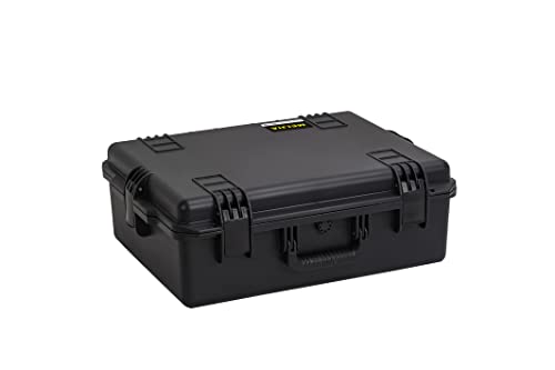 MEIJIA Premium Large Waterproof Hard Camera Case,Hard Protective Case with customizable fit foam,Full Protection with Light&Convenient Design,Elegant Black (24.6"X19.7"X8.6") - size: 24.6"X19.7"X8.6"