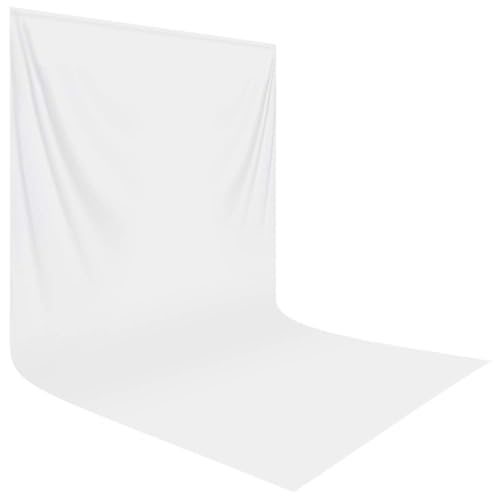 HEMMOTOP White Photo Backdrop, 10x20 ft Screen for Photography, Seamless Backdrops Backgrounds for Photo Video Recording (Backdrop Only) - color: White, size: 10x20ft