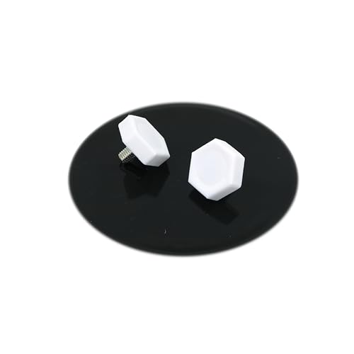 Desk Cookies Thumb Screws for Blue Yeti Microphone Including Washers Mic Mounting Hardware (White) - color: White