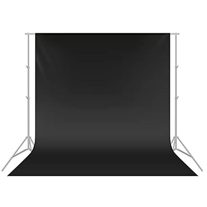 NEEWER 10 x 12FT / 3 x 3.6M PRO Photo Studio Premium Polyester Collapsible Backdrop Background for Photography, Video and Television (Backdrop ONLY) - Black - color: Black, size: 10 x 12 ft