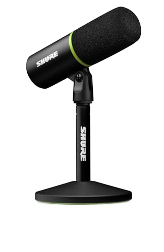 Shure MV6 USB Gaming Microphone for Streaming, Podcasting & Recording - Dynamic USB-C Mic with Voice Isolation, Auto Level Mode, DSP Audio Control & Headphone Monitoring, Black