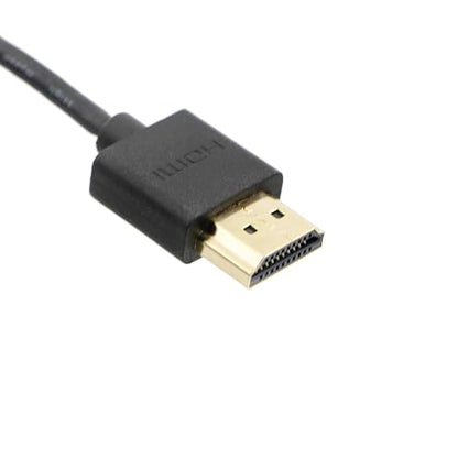 Alvin's Cables Micro HDMI to HDMI Cable 8K60P High-Speed 2.1 for Sony a7 IV FX30 ZV-E10, for Canon R5C R5 R6, Atomos Shinobi Ninja V, 45cm/17.7in, Right Angle Micro HDMI